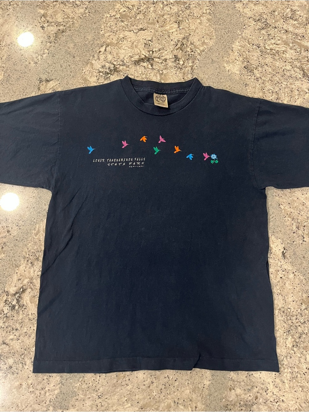 Vintage 1997 Humming Bird Lower Taquamenon Falls State Park Tee